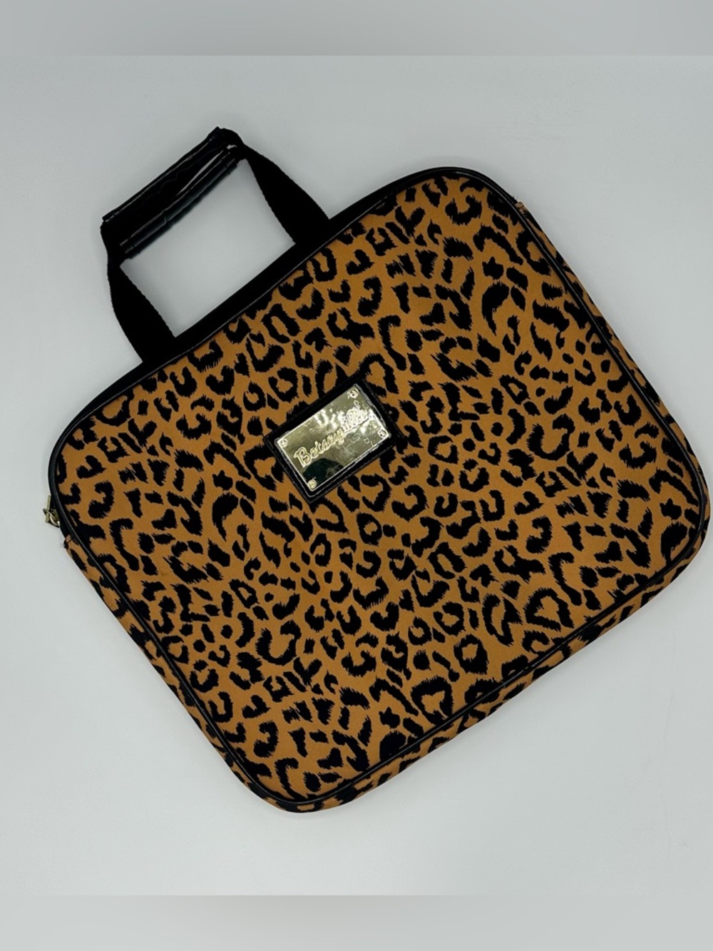 Betseyville by Betsey Johnson Animal Print Laptop Tote/ Computer Bag